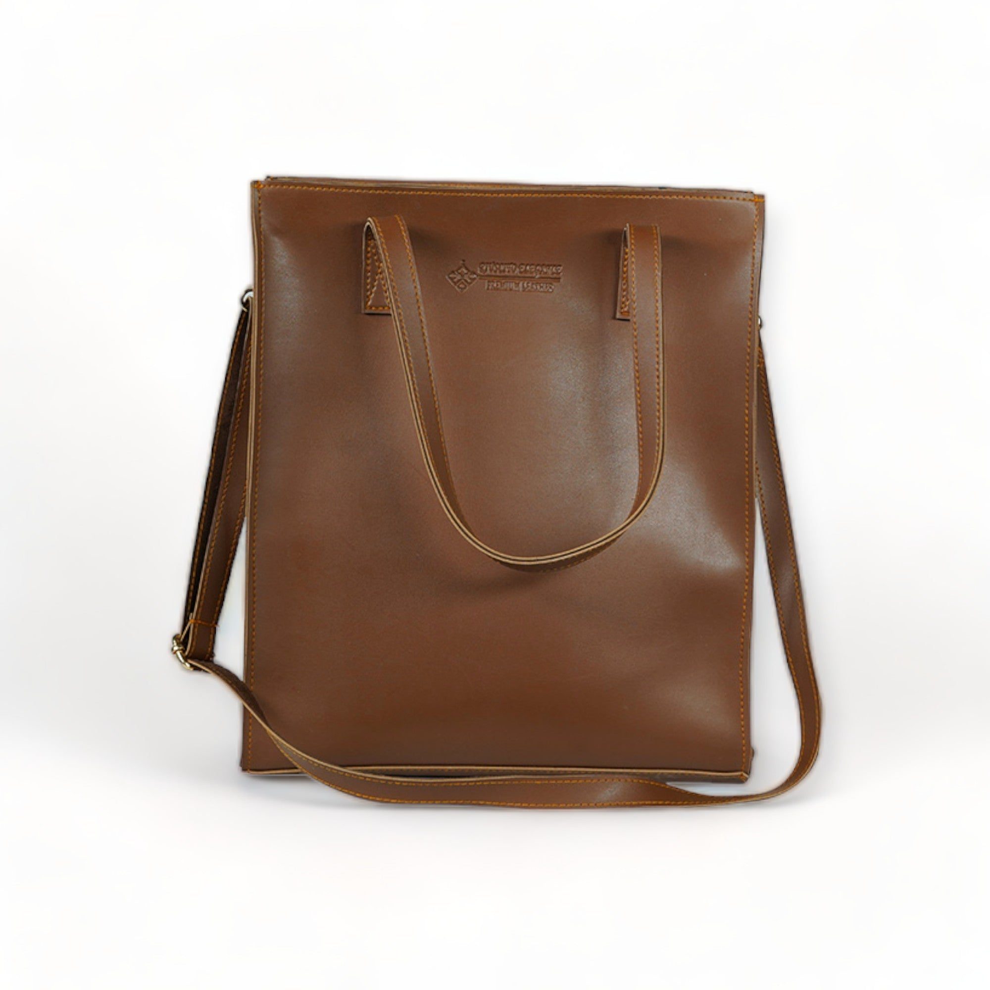 Premium Leather Handbag Brown