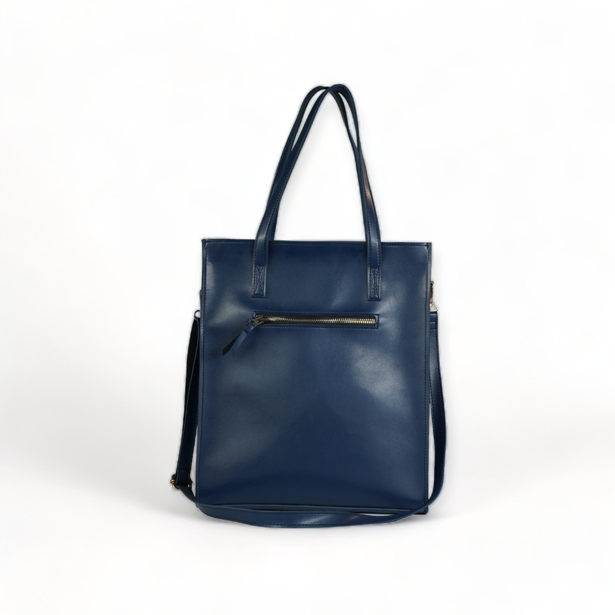 Premium Leather Handbag Navy