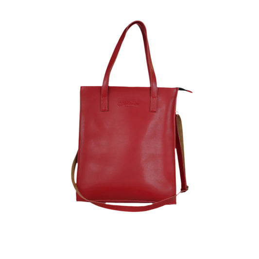 Premium Leather Handbag Red