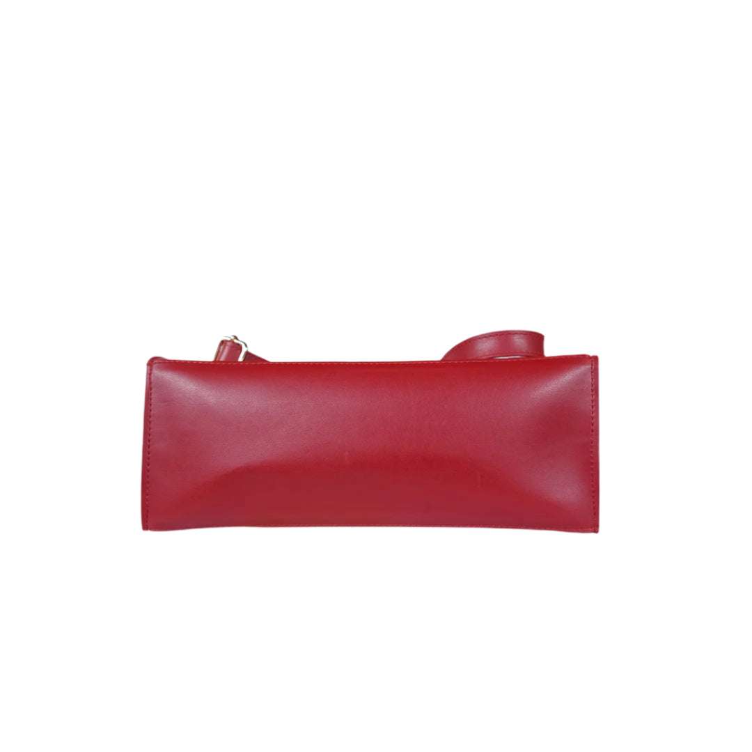 Premium Leather Handbag Red